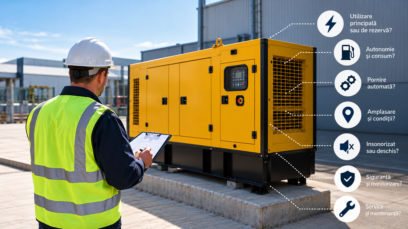 Cum alegi un generator curent industrial: 7 intrebari esentiale inainte de achizitie